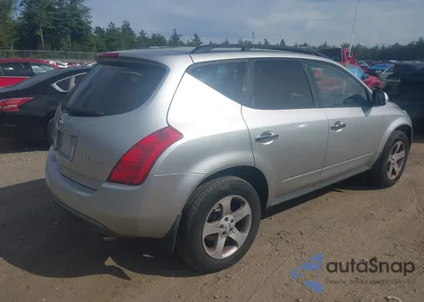 2004 Nissan Murano Sl z USA, uszkodzony, nr VIN JN8AZ08W14W308773
